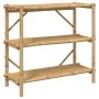 Estante de 3 niveles bambú 100x40x90 cm de vidaXL, Estanterías - Ref: Foro24-366458, Precio: 104,97 €, Descuento: %