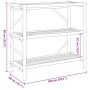 3-tier bamboo shelf 100x40x90 cm by vidaXL, Shelves - Ref: Foro24-366458, Price: 103,73 €, Discount: %