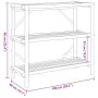 Estante de 3 niveles bambú 100x40x90 cm de vidaXL, Estanterías - Ref: Foro24-366458, Precio: 104,97 €, Descuento: %