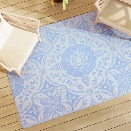 Babyblauer PP-Außenteppich 140x200 cm von vidaXL, Outdoor-Protektoren - Ref: Foro24-317034, Preis: 38,36 €, Rabatt: %