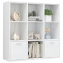 Regal aus glänzend weißem Sperrholz, 98 x 30 x 98 cm von vidaXL, Bücherregale und Regale - Ref: Foro24-801122, Preis: 88,37 €...