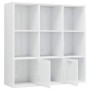 Regal aus glänzend weißem Sperrholz, 98 x 30 x 98 cm von vidaXL, Bücherregale und Regale - Ref: Foro24-801122, Preis: 88,37 €...