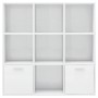 Regal aus glänzend weißem Sperrholz, 98 x 30 x 98 cm von vidaXL, Bücherregale und Regale - Ref: Foro24-801122, Preis: 88,37 €...