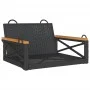 Schwarze Schaukelbank aus synthetischem Rattan, 63 x 62 x 40 cm von vidaXL, Gartenbänke - Ref: Foro24-368170, Preis: 70,37 €,...