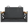 Schwarze Schaukelbank aus synthetischem Rattan, 63 x 62 x 40 cm von vidaXL, Gartenbänke - Ref: Foro24-368170, Preis: 70,37 €,...