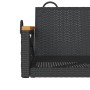 Schwarze Schaukelbank aus synthetischem Rattan, 63 x 62 x 40 cm von vidaXL, Gartenbänke - Ref: Foro24-368170, Preis: 65,33 €,...