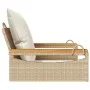 Swing bench with beige synthetic rattan cushions 63x62x40 cm by vidaXL, garden benches - Ref: Foro24-368166, Price: 89,30 €, ...