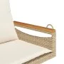 Swing bench with beige synthetic rattan cushions 63x62x40 cm by vidaXL, garden benches - Ref: Foro24-368166, Price: 89,30 €, ...