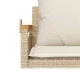 Swing bench with beige synthetic rattan cushions 63x62x40 cm by vidaXL, garden benches - Ref: Foro24-368166, Price: 89,30 €, ...