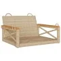 Beige synthetic rattan swing bench 63x62x40 cm by vidaXL, garden benches - Ref: Foro24-368172, Price: 69,85 €, Discount: %