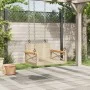 Beige synthetic rattan swing bench 63x62x40 cm by vidaXL, garden benches - Ref: Foro24-368172, Price: 69,85 €, Discount: %