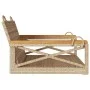 Beige synthetic rattan swing bench 63x62x40 cm by vidaXL, garden benches - Ref: Foro24-368172, Price: 69,85 €, Discount: %