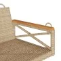 Beige synthetic rattan swing bench 63x62x40 cm by vidaXL, garden benches - Ref: Foro24-368172, Price: 69,85 €, Discount: %