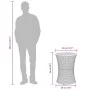 Drum-shaped garden table in synthetic rattan and gray wood by vidaXL, Garden tables - Ref: Foro24-368297, Price: 79,16 €, Dis...