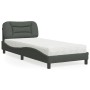 Bett mit dunkelgrauer Stoffmatratze 90x190 cm von vidaXL, Betten und Lattenroste - Ref: Foro24-3208500, Preis: 275,92 €, Raba...