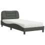 Bett mit dunkelgrauer Stoffmatratze 90x190 cm von vidaXL, Betten und Lattenroste - Ref: Foro24-3208500, Preis: 275,92 €, Raba...