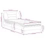 Bed with dark gray fabric mattress 90x190 cm by vidaXL, Beds and slatted bases - Ref: Foro24-3208500, Price: 269,07 €, Discou...