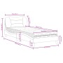 Bett mit dunkelgrauer Stoffmatratze 90x190 cm von vidaXL, Betten und Lattenroste - Ref: Foro24-3208500, Preis: 275,92 €, Raba...