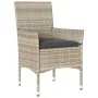 7-piece garden dining set with PE rattan and gray glass cushions by vidaXL, Garden sets - Ref: Foro24-3278577, Price: 508,72 ...