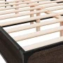 Engineered wood bed frame oak brown metal 140x200 cm by vidaXL, Beds and slatted bases - Ref: Foro24-3280046, Price: 140,95 €...