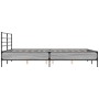 Estructura cama madera ingeniería metal gris Sonoma 150x200 cm de vidaXL, Camas y somieres - Ref: Foro24-3280050, Precio: 144...