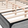 Estructura cama madera ingeniería metal gris Sonoma 150x200 cm de vidaXL, Camas y somieres - Ref: Foro24-3280050, Precio: 144...