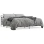 Sonoma gray metal engineered wood bed frame 200x200 cm by vidaXL, Beds and slatted bases - Ref: Foro24-3280065, Price: 160,42...
