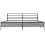 Sonoma gray metal engineered wood bed frame 200x200 cm by vidaXL, Beds and slatted bases - Ref: Foro24-3280065, Price: 162,45...