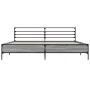 Sonoma gray metal engineered wood bed frame 200x200 cm by vidaXL, Beds and slatted bases - Ref: Foro24-3280065, Price: 160,42...