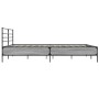 Sonoma gray metal engineered wood bed frame 200x200 cm by vidaXL, Beds and slatted bases - Ref: Foro24-3280065, Price: 162,45...