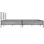 Sonoma gray metal engineered wood bed frame 200x200 cm by vidaXL, Beds and slatted bases - Ref: Foro24-3280065, Price: 160,42...