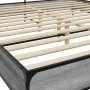 Sonoma gray metal engineered wood bed frame 200x200 cm by vidaXL, Beds and slatted bases - Ref: Foro24-3280065, Price: 160,42...