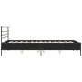 Bettgestell aus Holzwerkstoff und schwarzem Metall, 120 x 190 cm von vidaXL, Betten und Lattenroste - Ref: Foro24-3280067, Pr...
