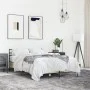 Sonoma oak metal engineered wood bed frame 140x190 cm by vidaXL, Beds and slatted bases - Ref: Foro24-3280078, Price: 132,80 ...