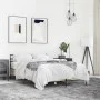 Sonoma oak metal engineered wood bed frame 135x190 cm by vidaXL, Beds and slatted bases - Ref: Foro24-3280073, Price: 132,07 ...