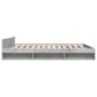 Cama con cajones madera ingeniería gris hormigón 200x200 cm de vidaXL, Camas y somieres - Ref: Foro24-3280723, Precio: 185,34...