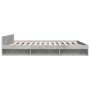 Cama con cajones madera ingeniería gris hormigón 200x200 cm de vidaXL, Camas y somieres - Ref: Foro24-3280723, Precio: 187,78...