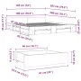 Black engineered wood bed frame with drawers 180x200 cm by vidaXL, Beds and slatted bases - Ref: Foro24-3280728, Price: 188,0...