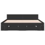 Black engineered wood bed frame with drawers 160x200 cm by vidaXL, Beds and slatted bases - Ref: Foro24-3280735, Price: 183,2...