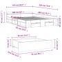 Black engineered wood bed frame with drawers 160x200 cm by vidaXL, Beds and slatted bases - Ref: Foro24-3280735, Price: 183,2...
