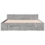 Cama con cajones madera ingeniería gris hormigón 160x200 cm de vidaXL, Camas y somieres - Ref: Foro24-3280737, Precio: 187,77...