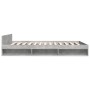 Cama con cajones madera ingeniería gris hormigón 160x200 cm de vidaXL, Camas y somieres - Ref: Foro24-3280737, Precio: 187,77...