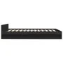 Black engineered wood bed with drawers 140x200 cm by vidaXL, Beds and slatted bases - Ref: Foro24-3280749, Price: 194,13 €, D...