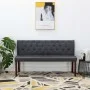 Gray artificial suede leather bench 148.5 cm by vidaXL, Benches for halls and storage - Ref: Foro24-288572, Price: 210,36 €, ...
