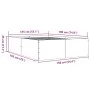 Smoked oak engineered wood bed frame 135x190cm by vidaXL, Beds and slatted bases - Ref: Foro24-3280948, Price: 136,58 €, Disc...