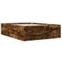 Smoked oak engineered wood bed frame 120x190cm by vidaXL, Beds and slatted bases - Ref: Foro24-3280955, Price: 133,25 €, Disc...