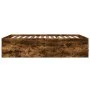 Smoked oak engineered wood bed frame 120x190cm by vidaXL, Beds and slatted bases - Ref: Foro24-3280955, Price: 133,25 €, Disc...