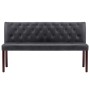 Graue Bank aus Kunstleder, 148,5 cm von vidaXL, Bänke für Hallen und Lager - Ref: Foro24-288572, Preis: 209,81 €, Rabatt: %