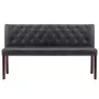 Gray artificial suede leather bench 148.5 cm by vidaXL, Benches for halls and storage - Ref: Foro24-288572, Price: 210,36 €, ...