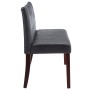 Banco de piel de ante artificial gris 148,5 cm de vidaXL, Bancos para recibidores y almacenamiento - Ref: Foro24-288572, Prec...